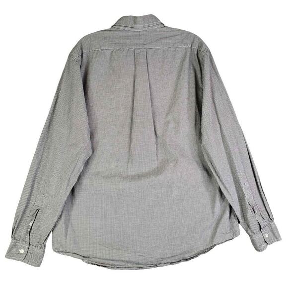 Polo Ralph Lauren Oxford Shirt Mens Size L Black Gingham Plaid LS Button Down - Picture 3 of 10